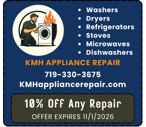 KMH Appliance Repair ad