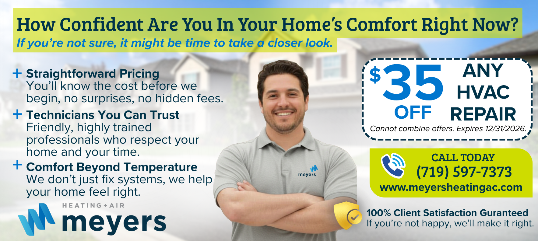 Meyers Heating + Air ad