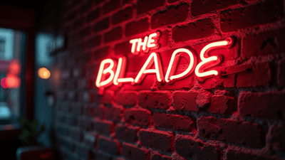 The Blade Barbershop logo