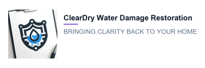 ClearDry Water Damage Restoration logo