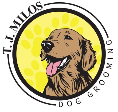T.J. Milos Dog Grooming logo