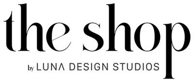 THE SHOP by Luna Design Studios logo