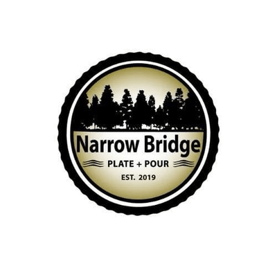 Narrow Bridge Plate + Pour logo