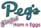 Pegs Glorified Ham n Eggs logo