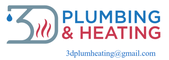 3D PLUMBING & HEATING logo