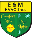 E&M HVAC Inc. logo