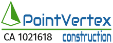 Pointvertex Construction and remodeling logo