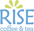 RISE coffee & tea logo