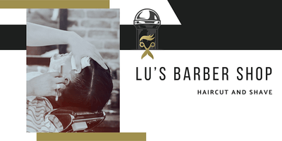 Lu's Barber Shop Haircut & Shave logo