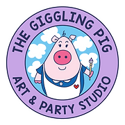 The Giggling Pig Art & Party Studio logo