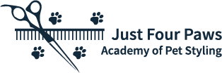 Just Four Paws Academy of Pet Styling logo