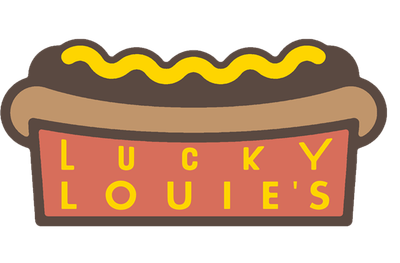 LUCKY LOUIE'S BEER & WIENERS logo