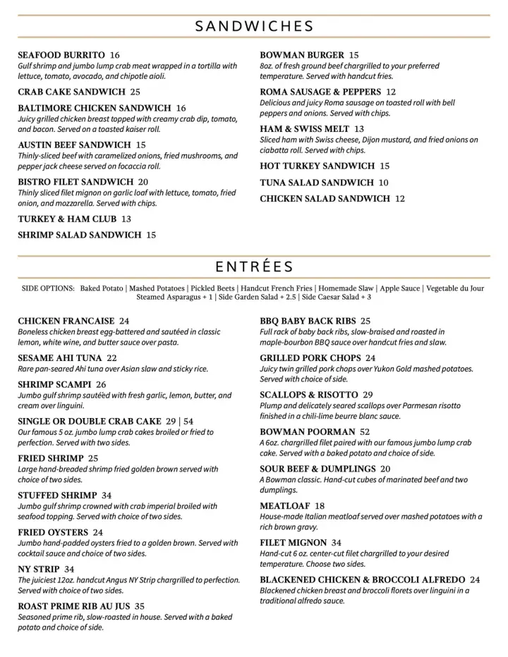 The Bowman Restaurant