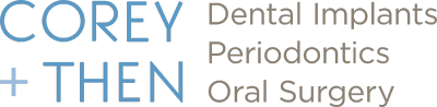 Corey + Then Periodontics and Dental Implants logo