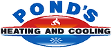 Pond's Heating and Cooling logo