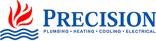 Precision Plumbing Heating Cooling Electric logo