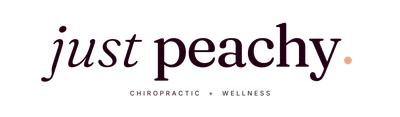 Just Peachy Chiropractic + Wellness logo