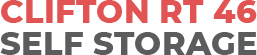 Clifton rt46 Self Storage logo
