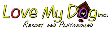 Love My Dog Resort logo