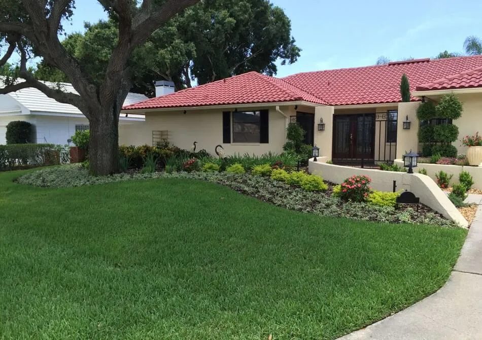 Natural Green Lawn Spraying