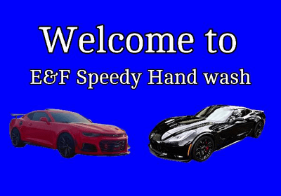 E & F SPEEDY HAND WASH logo