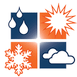 All Weather Roofing logo