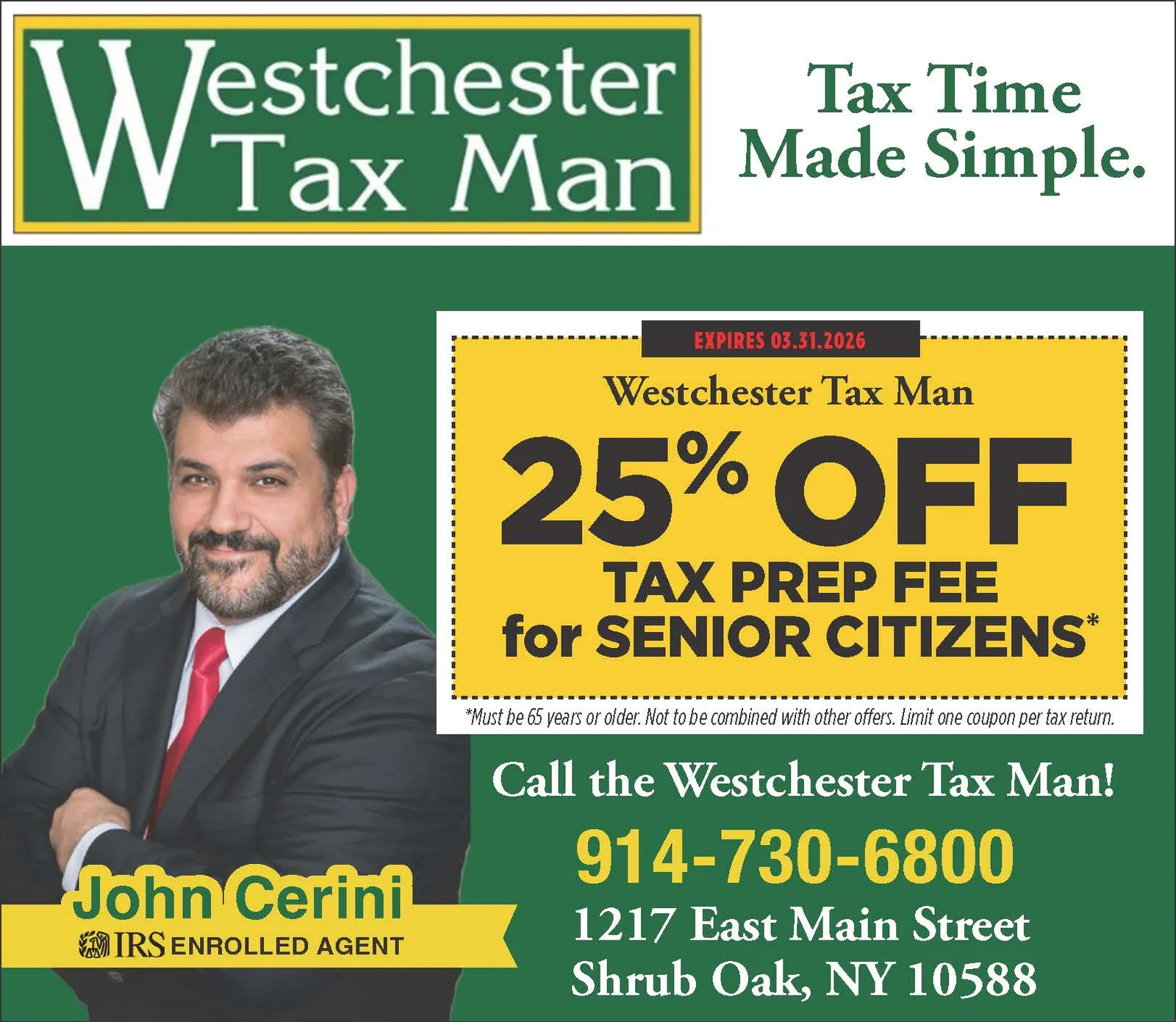 BRONX TAX MAN CORP DBA WESTCHESTER TAX MAN