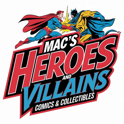 Mac's Heroes & Villains Comics & Collectibles logo