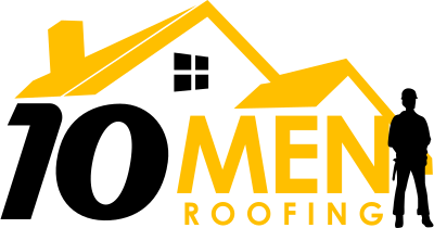 10 Men Roofing logo