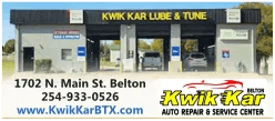Kwik Kar Lube and Tune Belton logo