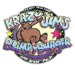 Krazy Jim's Blimpyburger logo