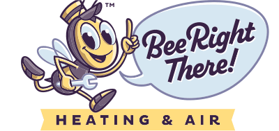 Bee Right There Heating & Air logo