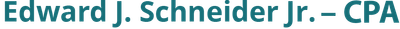 Edward J. Schneider Jr. – CPA logo