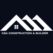 KSA construction and builders logo