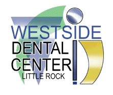 A logo for westside dental center little rock logo