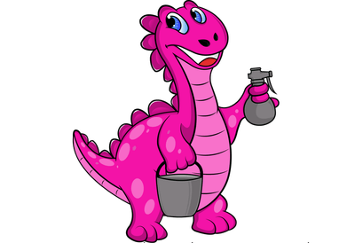 Cleaning Dino logo