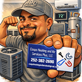 Coop's Heating & Air Services Plus logo