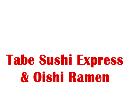 Tabe Sushi Express & Oishi Ramen logo