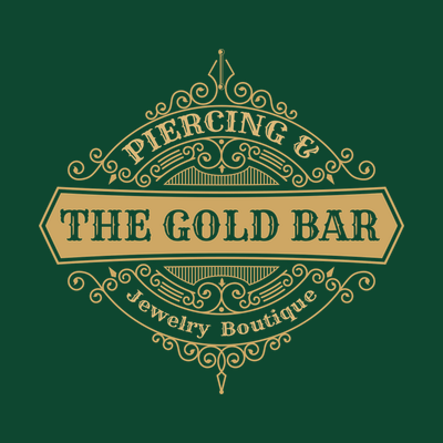 The Gold Bar Piercing logo