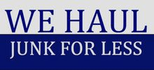 We Haul Junk For Less logo