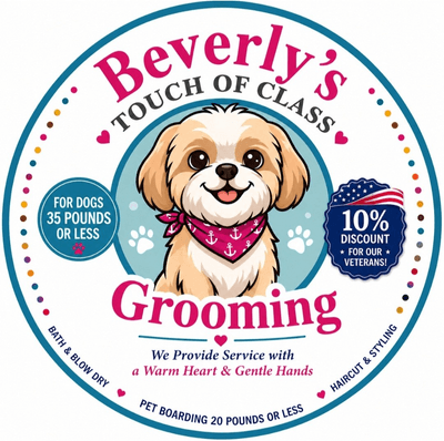 Beverly's Touch of Class Grooming logo