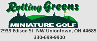 ROLLING GREENS MINIATURE GOLF logo